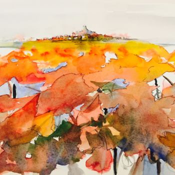 Peinture intitulée "L’ automne" par Jean Louis Pauly, Œuvre d'art originale