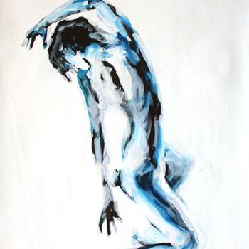 Painting titled "danse" by Jean Louis Renaudin, Original Artwork, Oil