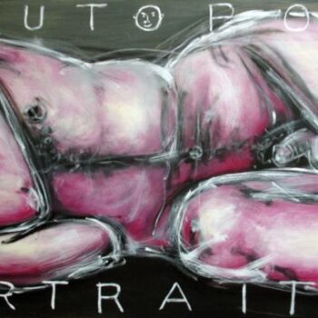 Ζωγραφική με τίτλο "AUTOPORTRAIT" από Jean Louis Renaudin, Αυθεντικά έργα τέχνης, Λάδι