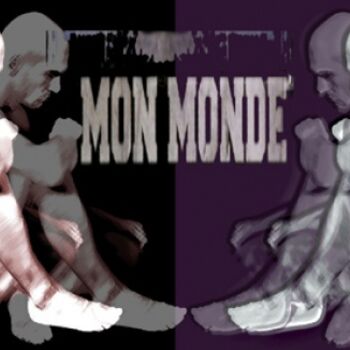 「Mon Monde」というタイトルのデジタルアーツ Jean Louis Renaudinによって, オリジナルのアートワーク, デジタル絵画
