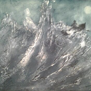 Pintura intitulada "tempête" por Jean Louis Renaudin, Obras de arte originais