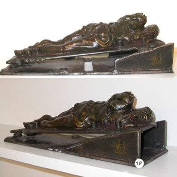 Sculpture titled "Le tiroir" by Jean-Louis Ricaud, Original Artwork