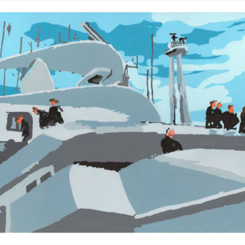 Peinture intitulée "Le Cruiser Explorer…" par Jean Louis Vasseur, Œuvre d'art originale, Acrylique