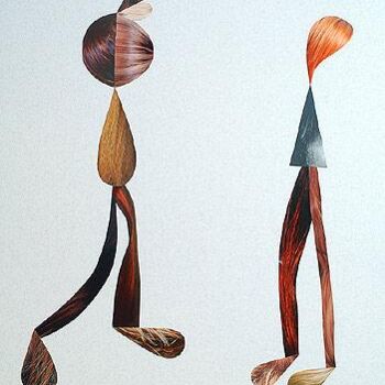 Peinture intitulée "Rencontre dans le F…" par Jean-Luc Bohin, Œuvre d'art originale, Huile