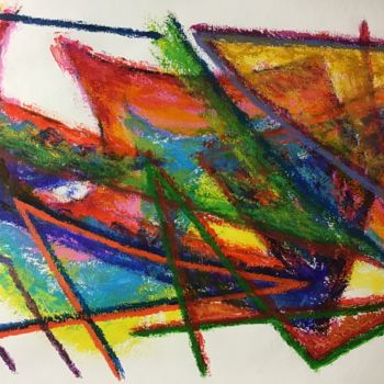 Pittura intitolato "Abstraction2" da Jean-Luc Coulaud, Opera d'arte originale, Acrilico