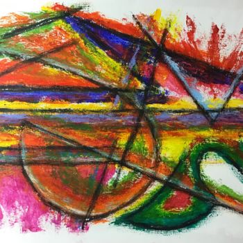 Painting titled "Abstraction 3" by Jean-Luc Coulaud, Original Artwork, Acrylic