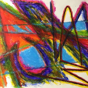Картина под названием "Abstraction 6" - Jean-Luc Coulaud, Подлинное произведение искусства, Акрил