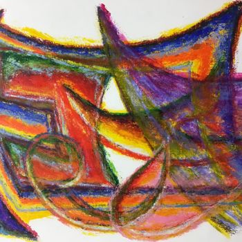 Pintura intitulada "Abstraction 13" por Jean-Luc Coulaud, Obras de arte originais, Acrílico