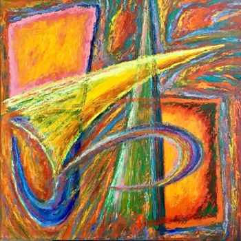 Painting titled "Abstraction C" by Jean-Luc Coulaud, Original Artwork, Acrylic