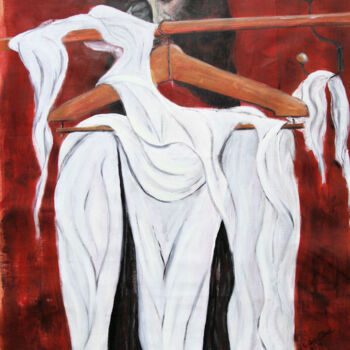 Pintura intitulada "Crucifiement" por Jean-Luc Gaillard, Obras de arte originais, Acrílico