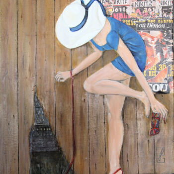 绘画 标题为“Caillou” 由Jean-Luc Gaillard, 原创艺术品, 油 安装在木质担架架上