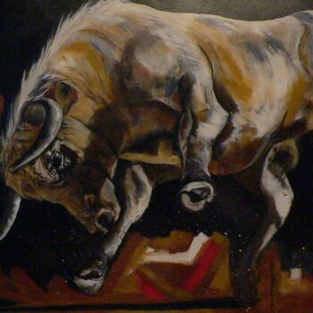 Картина под названием "Rebelle" - Jean-Luc Garcia, Подлинное произведение искусства, Акрил Установлен на Деревянная рама для…