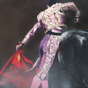 Картина под названием "Faena 7" - Jean-Luc Garcia, Подлинное произведение искусства, Акрил Установлен на Деревянная рама для…