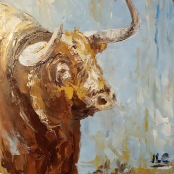 Peinture intitulée "Toro 58" par Jean-Luc Garcia, Œuvre d'art originale, Huile