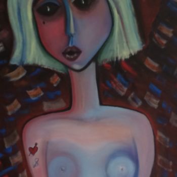 Painting titled "L'Ange" by Jean Luc L'Haridon, Original Artwork, Oil