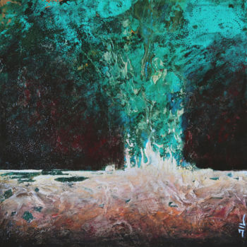 Картина под названием "Eruption" - Jean-Luc Lacroix (JL LACROIX), Подлинное произведение искусства, Акрил