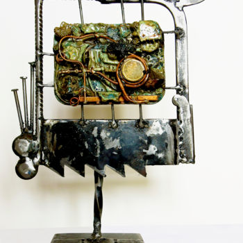 Sculpture titled ""Bidule 3, "Loulou"…" by Jean-Luc Lacroix (JL LACROIX), Original Artwork, Metals