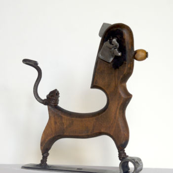 Sculpture titled "IENCH 1" by Jean-Luc Lacroix (JL LACROIX), Original Artwork, Wood