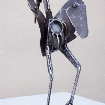 Scultura intitolato "LA RIFLETTE (sculpt…" da Jean-Luc Lacroix (JL LACROIX), Opera d'arte originale, Metalli