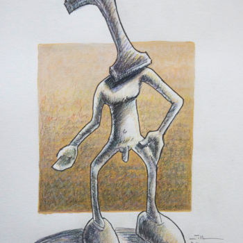 图画 标题为“pomme de pin” 由Jean-Luc Lacroix (JL LACROIX), 原创艺术品, 其他
