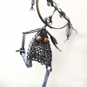 Skulptur mit dem Titel "LA MARELLE sculpture" von Jean-Luc Lacroix (JL LACROIX), Original-Kunstwerk, Metalle