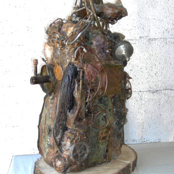 Sculpture intitulée "MONOLITHE II" par Jean-Luc Lacroix (JL LACROIX), Œuvre d'art originale, Résine