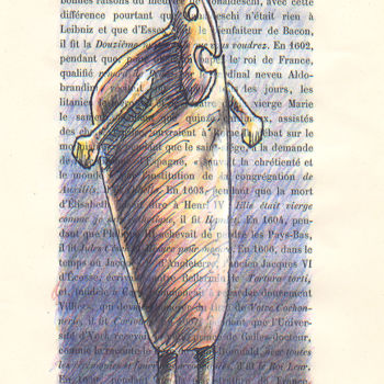 Dibujo titulada "Spatula" por Jean-Luc Lacroix (JL LACROIX), Obra de arte original, Tinta