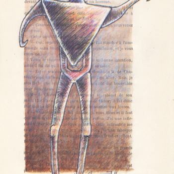 Drawing titled "Biscotto étude" by Jean-Luc Lacroix (JL LACROIX), Original Artwork, Ink