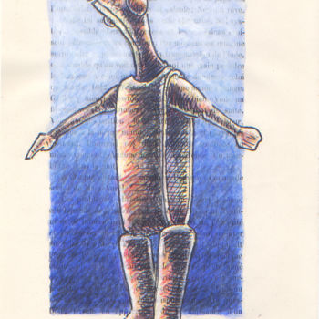 Disegno intitolato "l'improviste, étude" da Jean-Luc Lacroix (JL LACROIX), Opera d'arte originale, Inchiostro