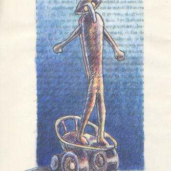 Disegno intitolato "Frolon, étude" da Jean-Luc Lacroix (JL LACROIX), Opera d'arte originale