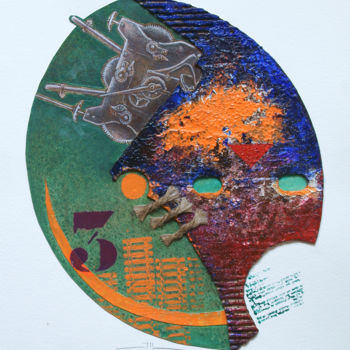 제목이 "Human machine, pain…"인 미술작품 Jean-Luc Lacroix (JL LACROIX)로, 원작, 아크릴 유리에 장착됨