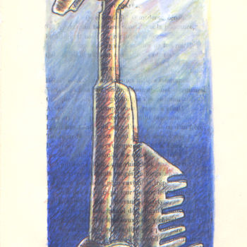 Zeichnungen mit dem Titel "Roller drag, étude" von Jean-Luc Lacroix (JL LACROIX), Original-Kunstwerk, Tinte