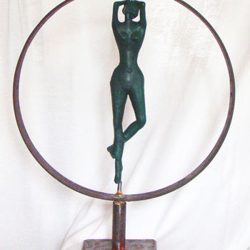 Skulptur mit dem Titel "LOUNU" von Jean-Luc Lacroix (JL LACROIX), Original-Kunstwerk, Metalle