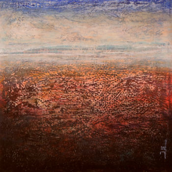 Pittura intitolato "Fog scape" da Jean-Luc Lacroix (JL LACROIX), Opera d'arte originale, Acrilico