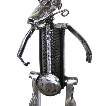 Skulptur mit dem Titel "JIMMY" von Jean-Luc Lacroix (JL LACROIX), Original-Kunstwerk, Metalle