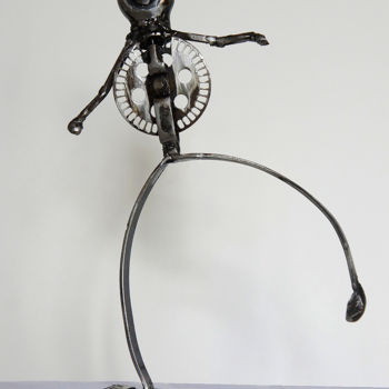 Sculpture intitulée "Loulou" par Jean-Luc Lacroix (JL LACROIX), Œuvre d'art originale, Métaux