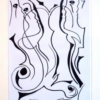 Disegno intitolato "sans titre" da Jean-Luc Lafond, Opera d'arte originale