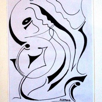 Drawing titled "sans titre" by Jean-Luc Lafond, Original Artwork