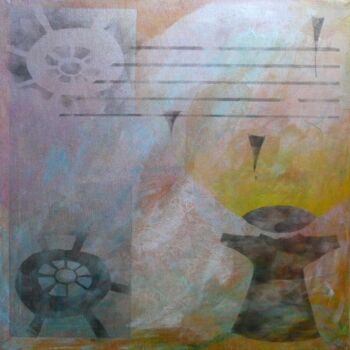 Pittura intitolato "Analectes N° 5" da Jean Luc Logie, Opera d'arte originale