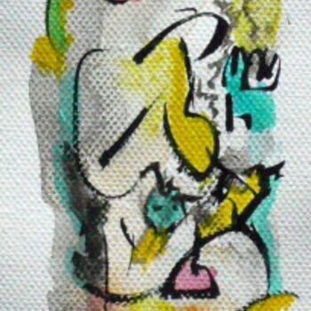 Peinture intitulée "Totem N° 2" par Jean Luc Logie, Œuvre d'art originale