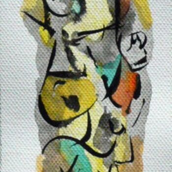 Pittura intitolato "Totem N° 3" da Jean Luc Logie, Opera d'arte originale