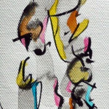Pittura intitolato "Totem N° 7" da Jean Luc Logie, Opera d'arte originale