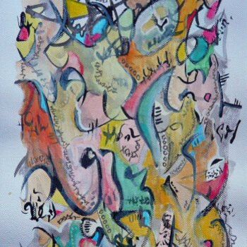 Pintura titulada "Réminiscence N° 1" por Jean Luc Logie, Obra de arte original