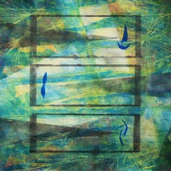 Pittura intitolato "Horizon N° 1" da Jean Luc Logie, Opera d'arte originale