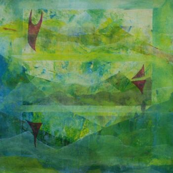 Peinture intitulée "Horizon N° 2" par Jean Luc Logie, Œuvre d'art originale