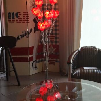 "LAMPADAIRE ROUGE" başlıklı Artcraft Jean Luc Masini tarafından, Orijinal sanat, Ev dekoru