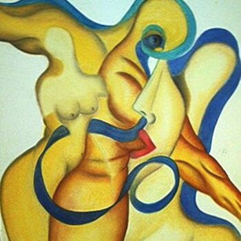 Painting titled "GOURMAND" by Jean Luc Masini, Original Artwork