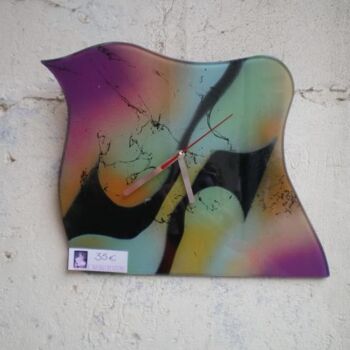 Design intitolato "horloge plexi" da Jean Luc Masini, Opera d'arte originale