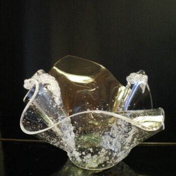Design intitulée "Seau à Champagne" par Jean Luc Masini, Œuvre d'art originale, Verre