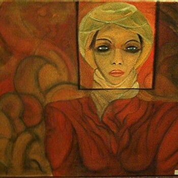 Painting titled "VISAGE" by Jean Luc Masini, Original Artwork